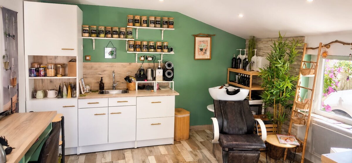 Bac à shampoing du salon Myst Hair